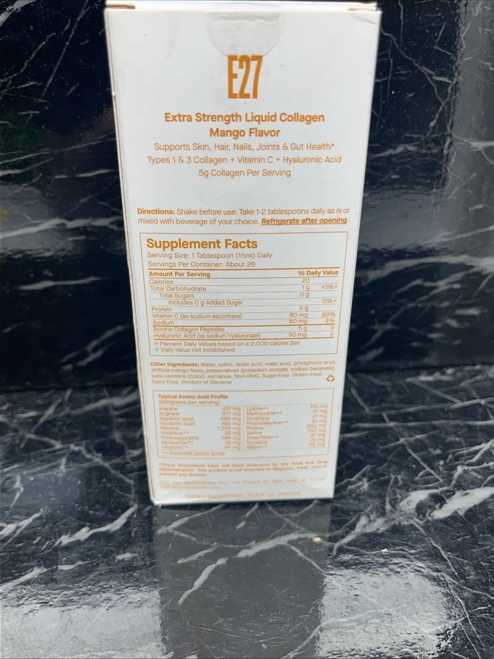 Spoiled Child E27 Mango EXTRA STRENGTH Liquid COLLAGEN new 13.5oz thumbnail 5