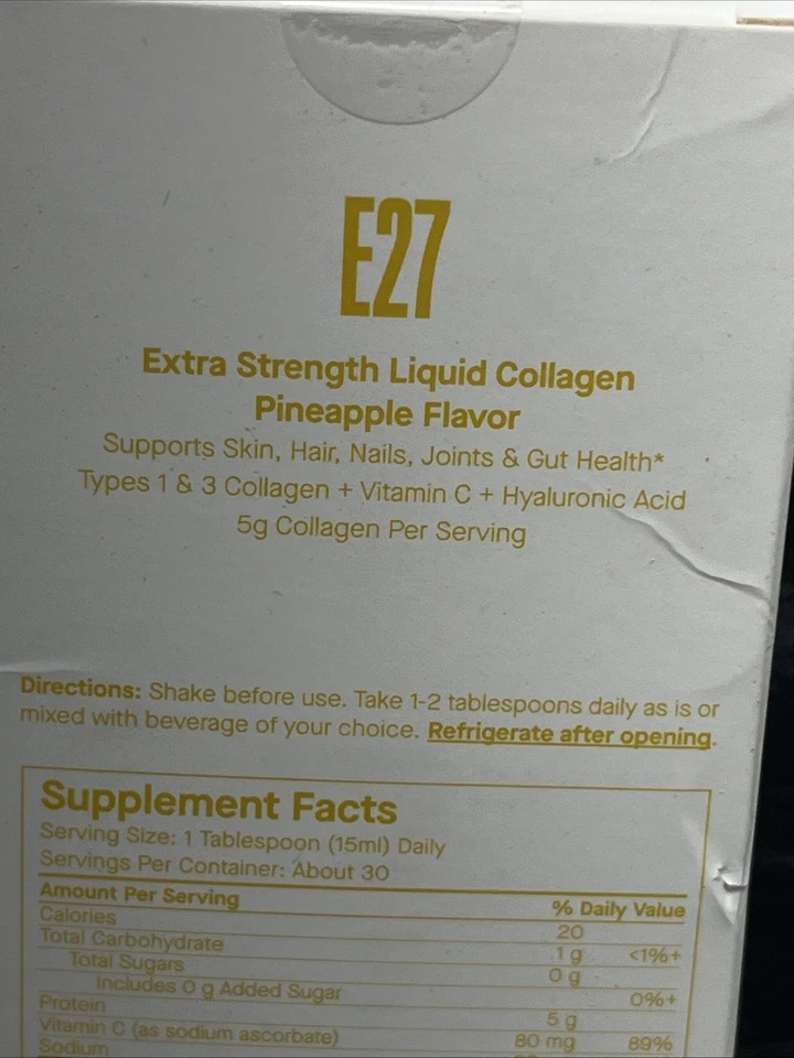 Spoiled Child E27 Extra Liquid Collagen Pineapple Flavor new 15.2oz thumbnail 9