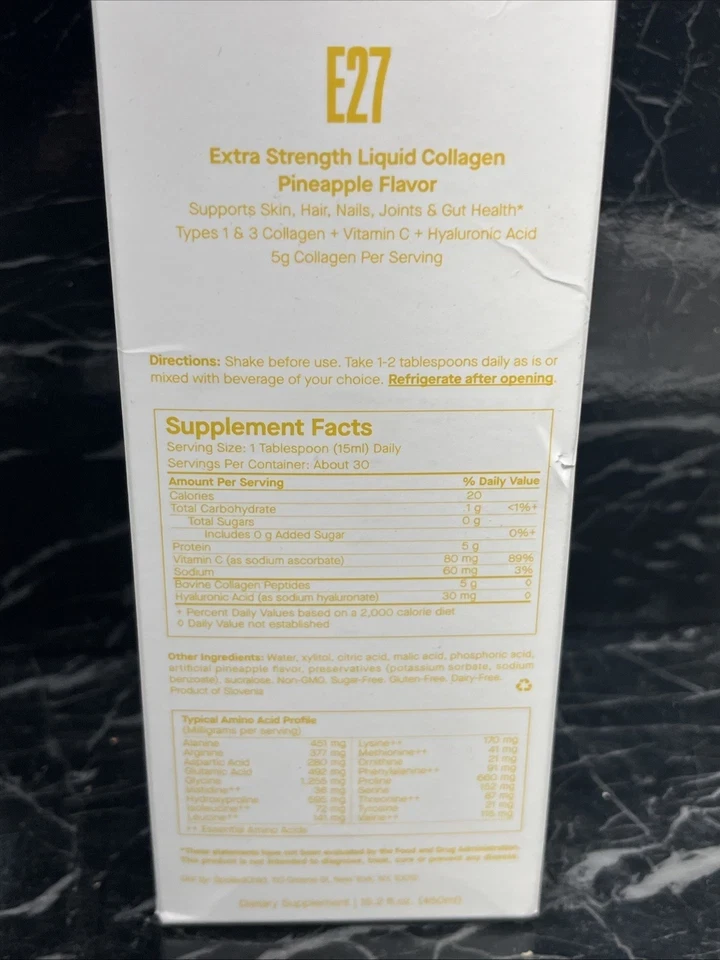 Spoiled Child E27 Extra Liquid Collagen Pineapple Flavor new 15.2oz thumbnail 7