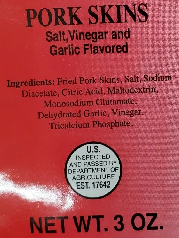 Tito Al's Pork Chicharon, Salt Vinegar & Garlic Flavor 227 g thumbnail 2