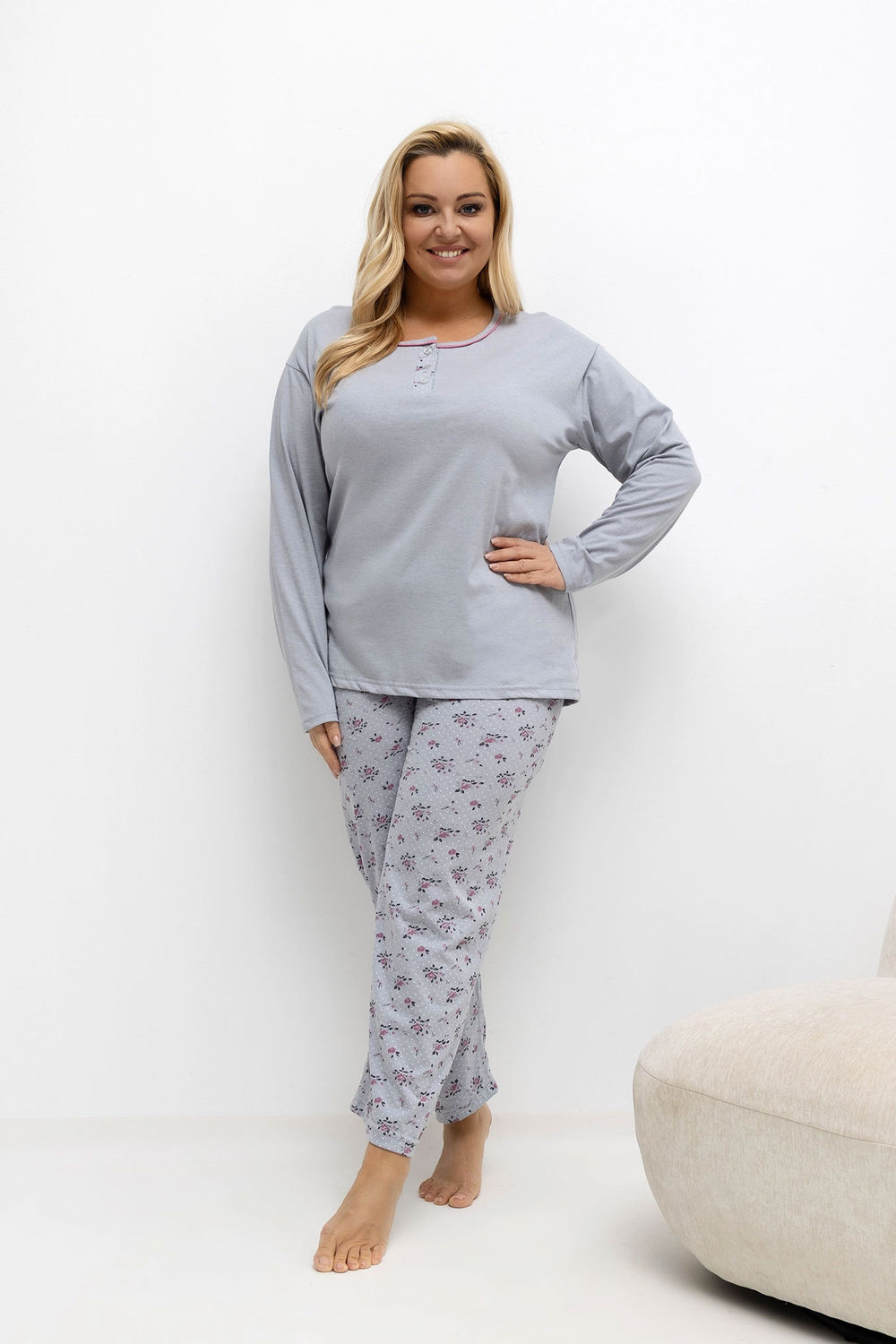 Plus Size Pajamas model 221195 Forever Pink