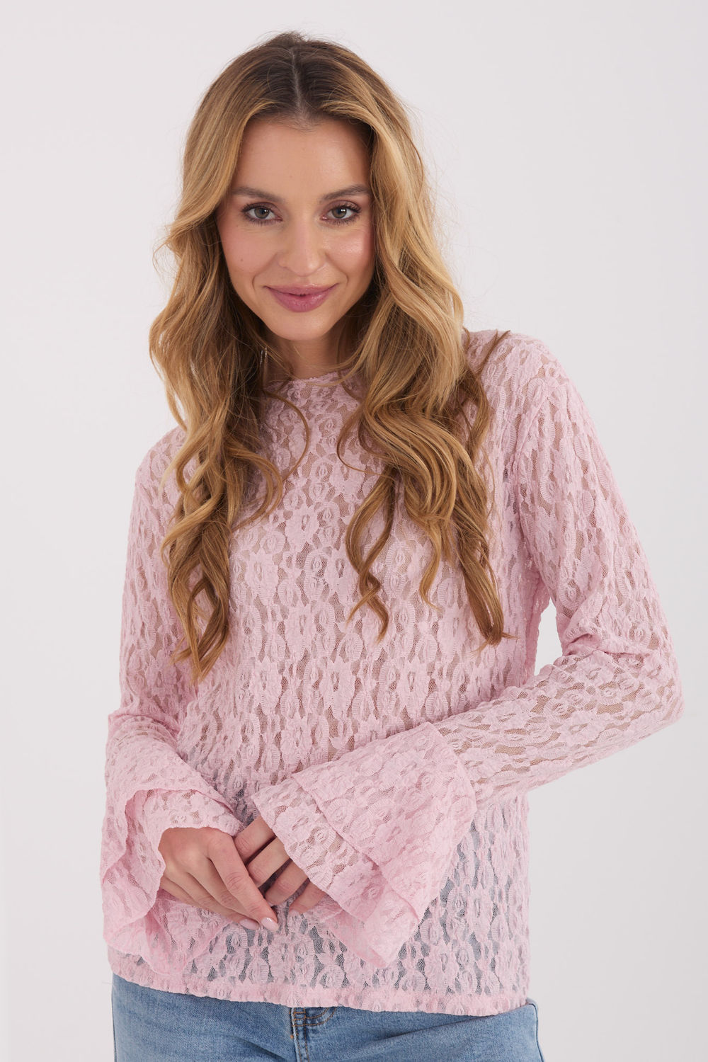 Lace blouse model 223407 Italy Moda