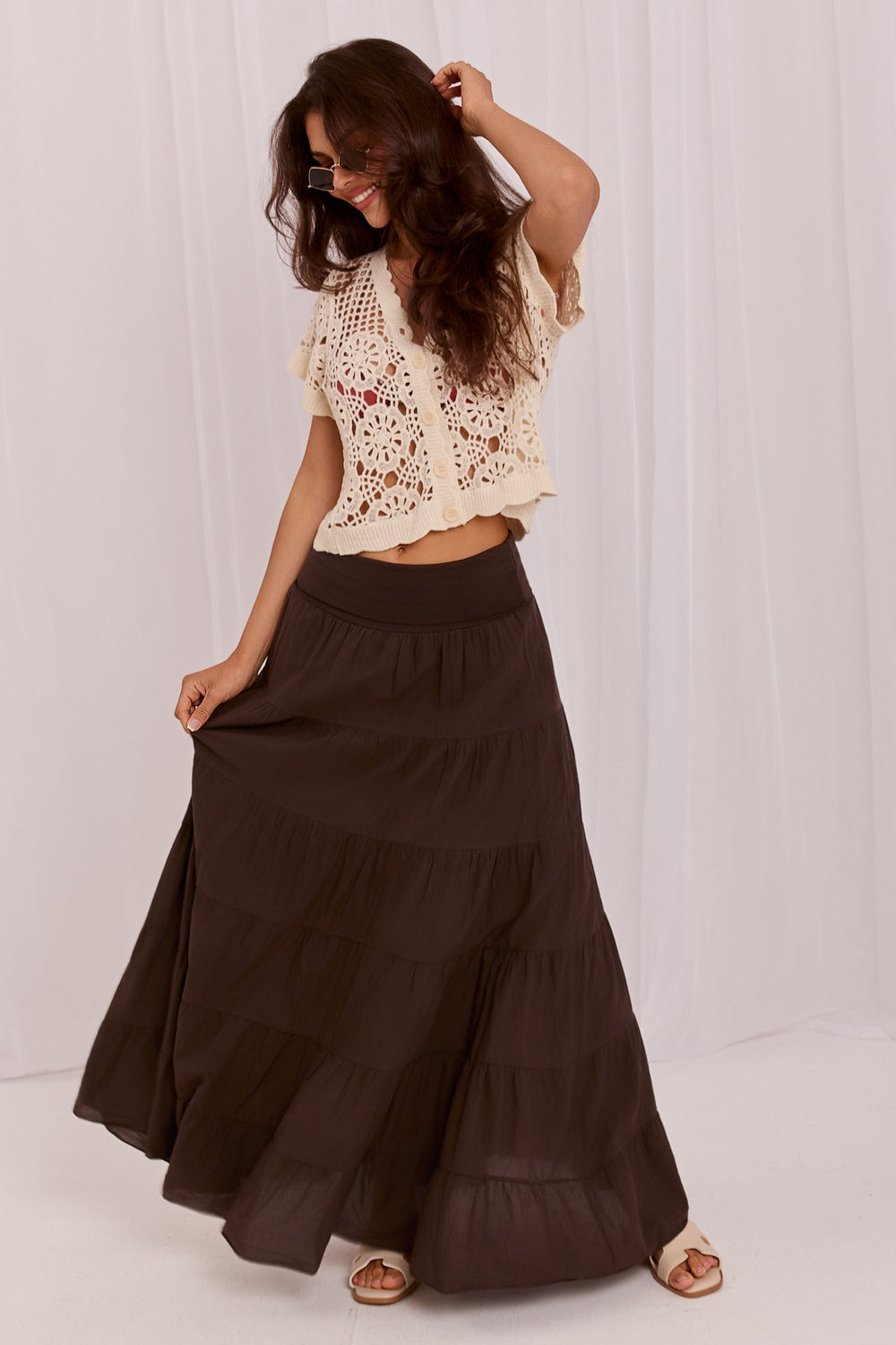 Long skirt model 229478 Italy Moda