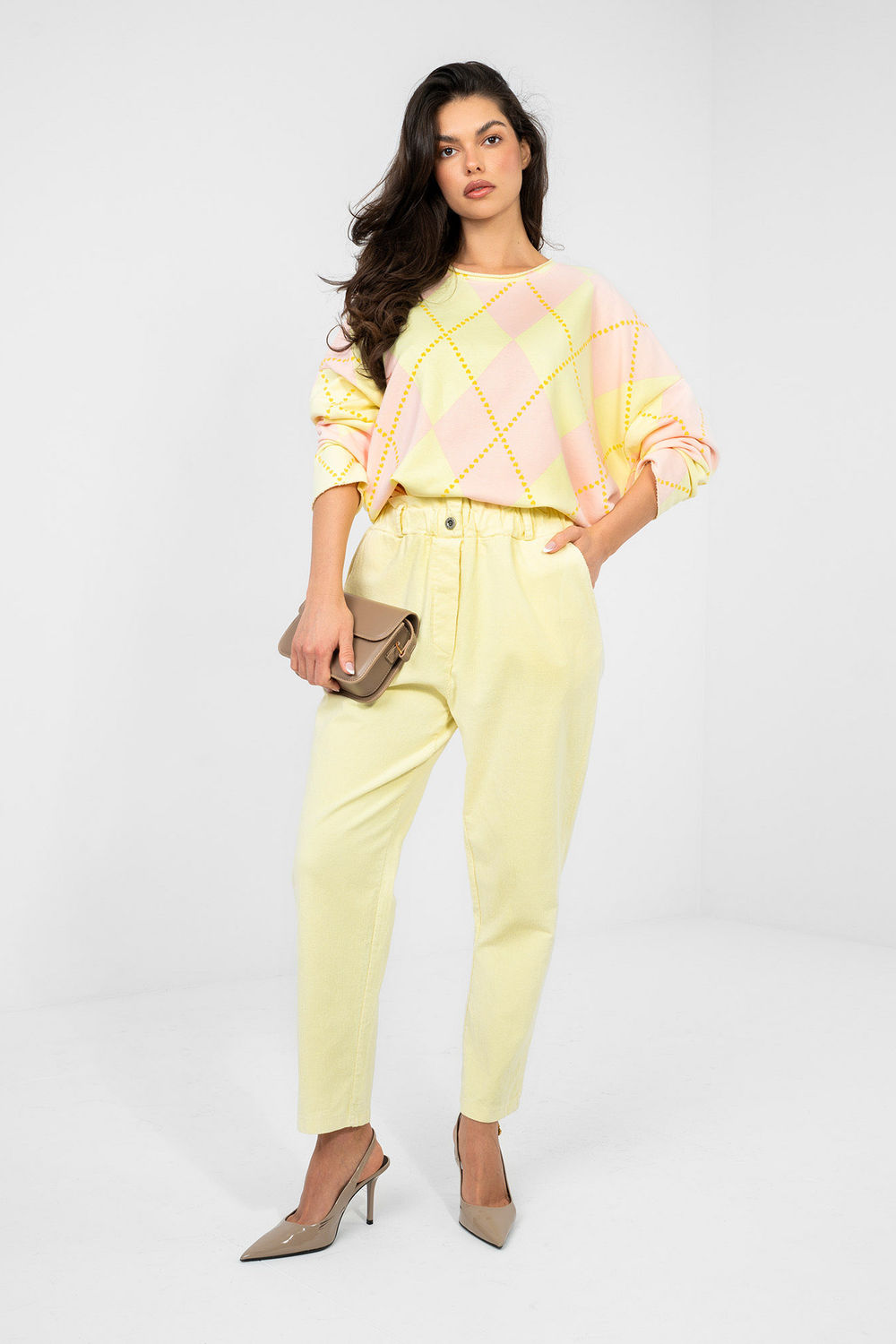 corduroy trousers model 224840 Italy Moda