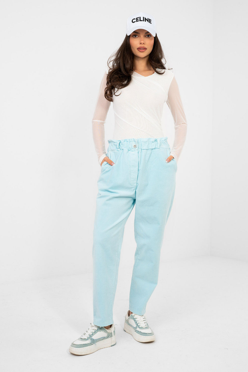 corduroy trousers model 224842 Italy Moda