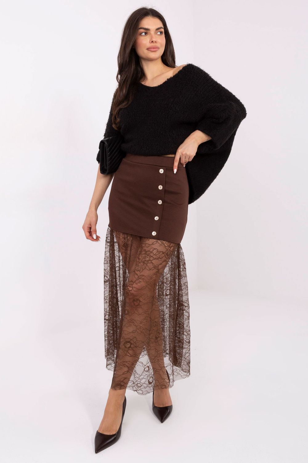 Lace skirt model 221591 Italy Moda