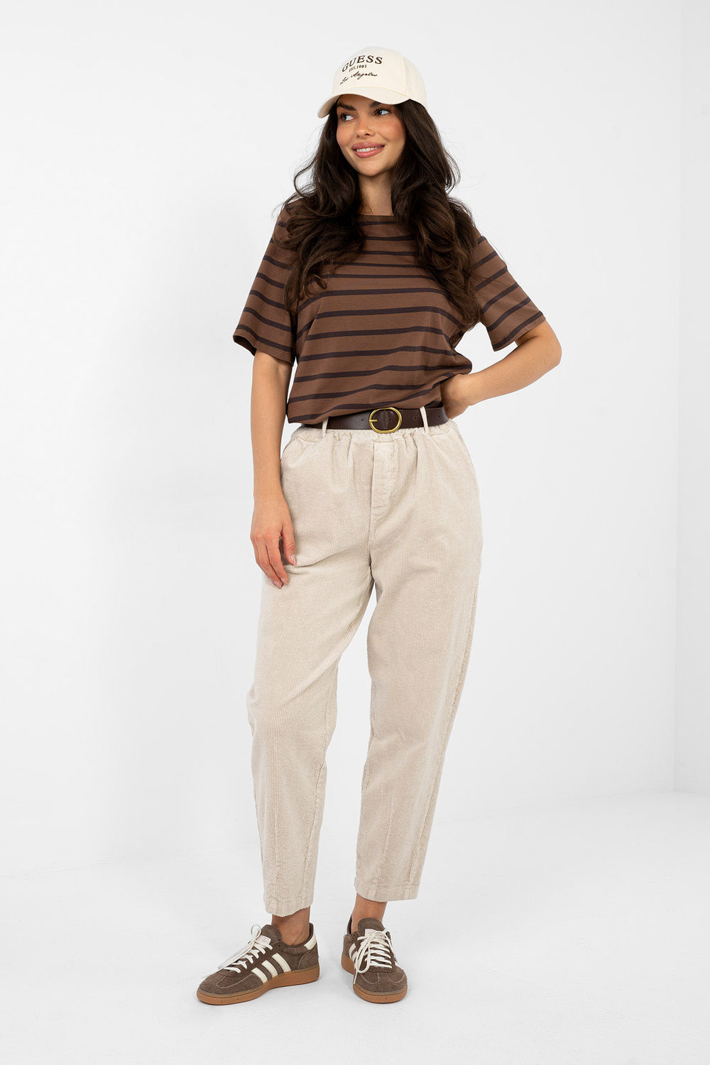 corduroy trousers model 224053 Italy Moda