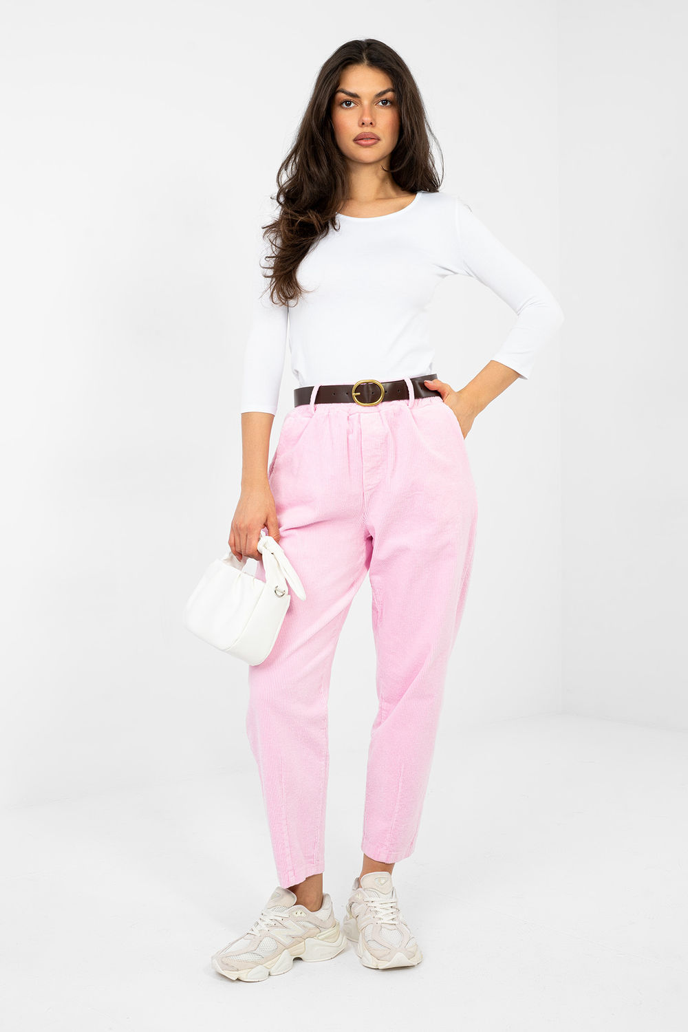 corduroy trousers model 224055 Italy Moda