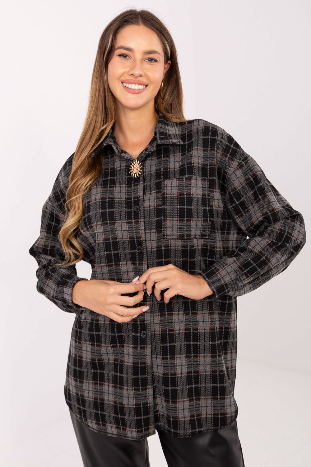 Long sleeve shirt model 220042 Italy Moda