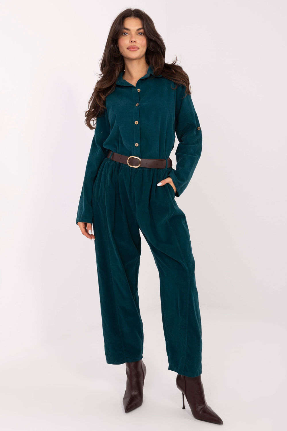 corduroy trousers model 220819 Italy Moda