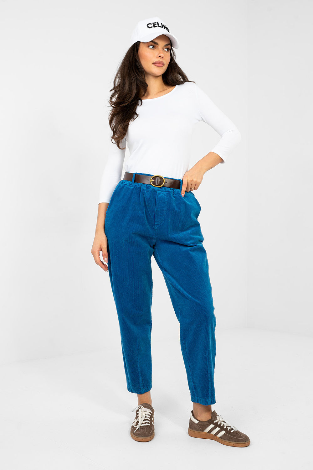 corduroy trousers model 224058 Italy Moda