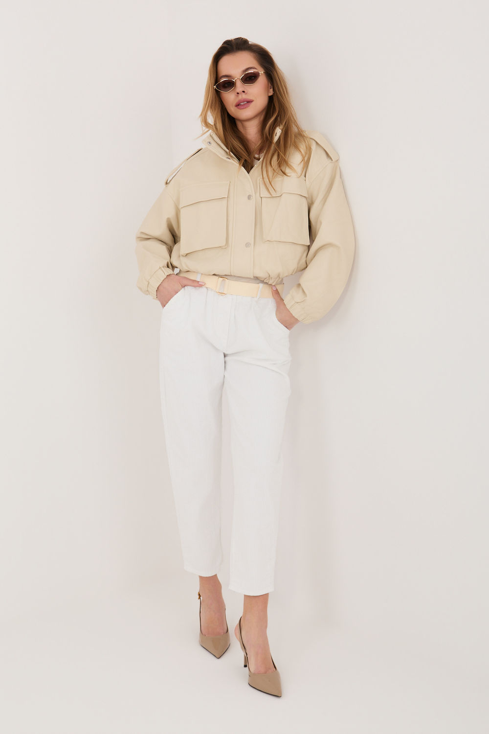 corduroy trousers model 226481 Italy Moda