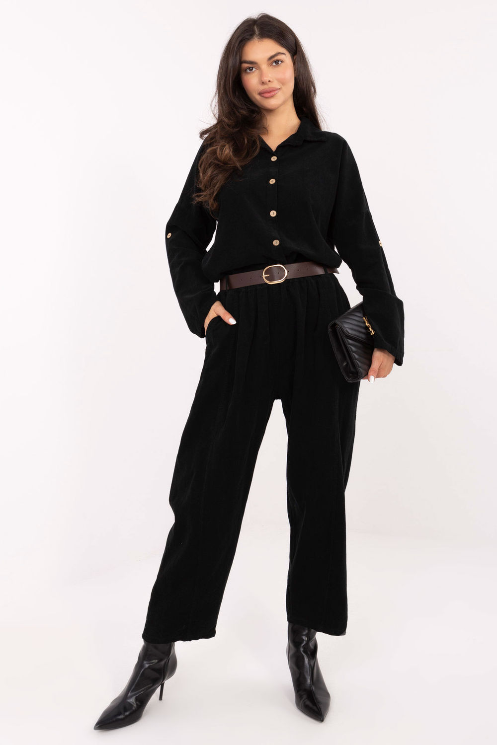 corduroy trousers model 220821 Italy Moda
