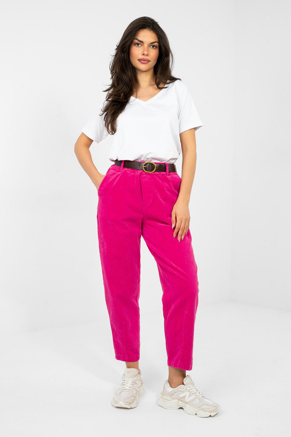 corduroy trousers model 224059 Italy Moda
