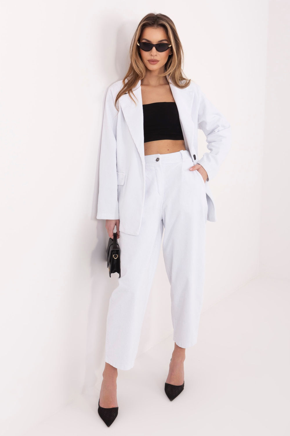 corduroy trousers model 224997 Rue Paris