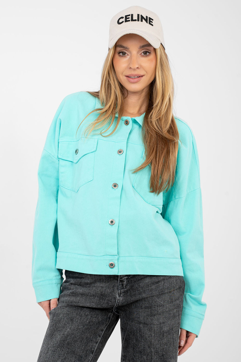 Denim jacket model 223815 Rue Paris