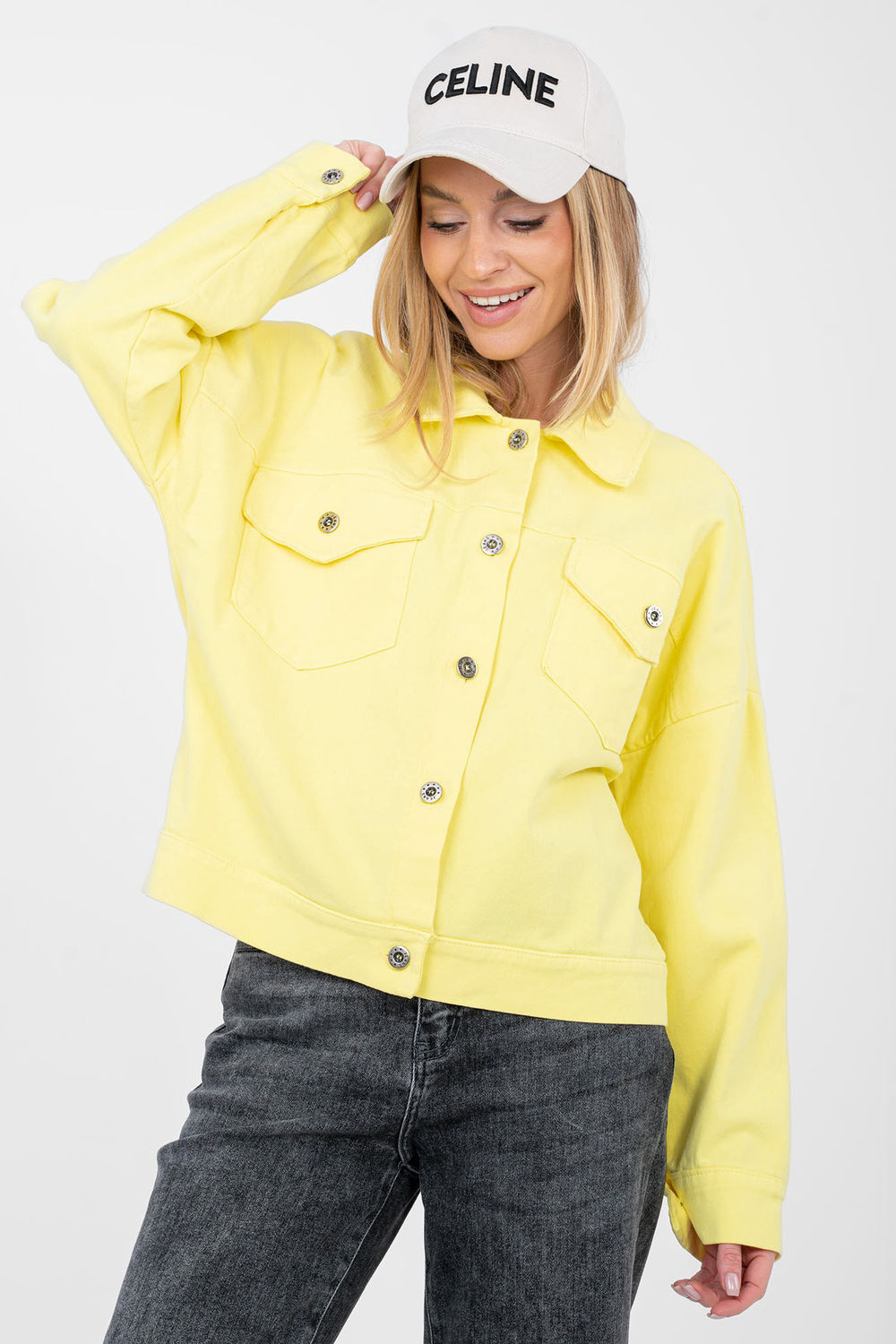 Denim jacket model 223817 Rue Paris
