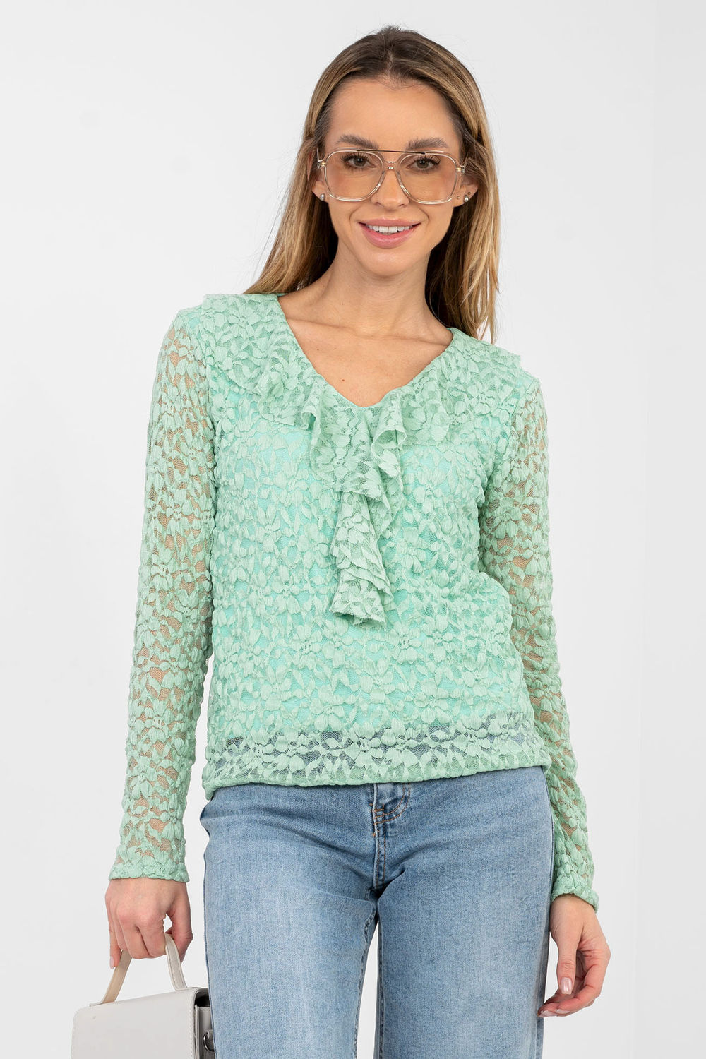 Lace blouse model 223839 Rue Paris