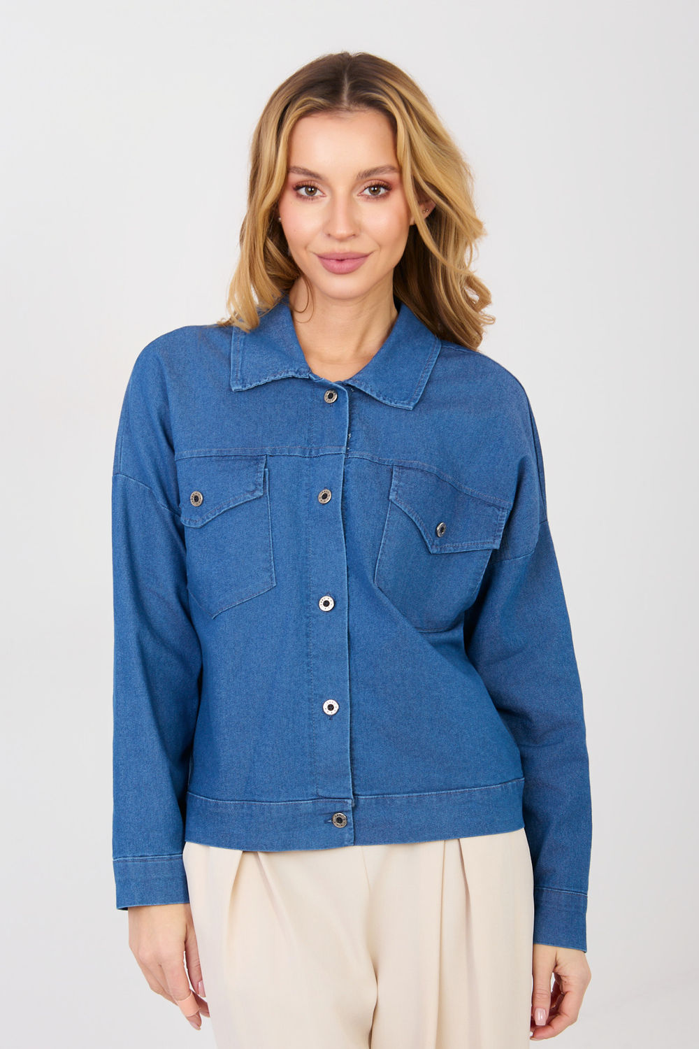 Denim jacket model 223822 Rue Paris