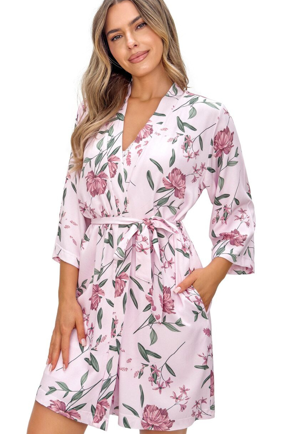 Short bathrobe model 228618 Donna