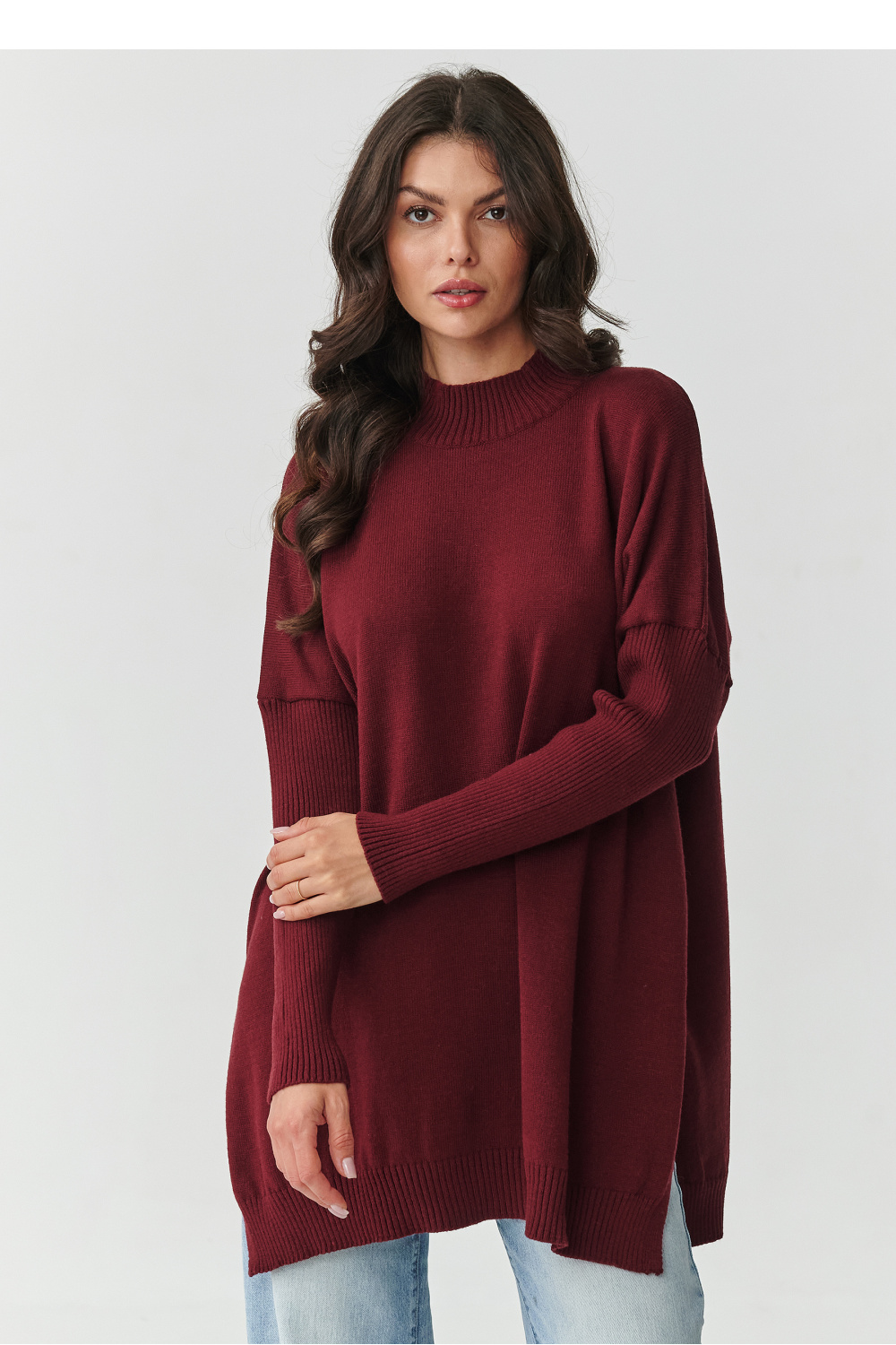 Jumper model 217404 Makadamia