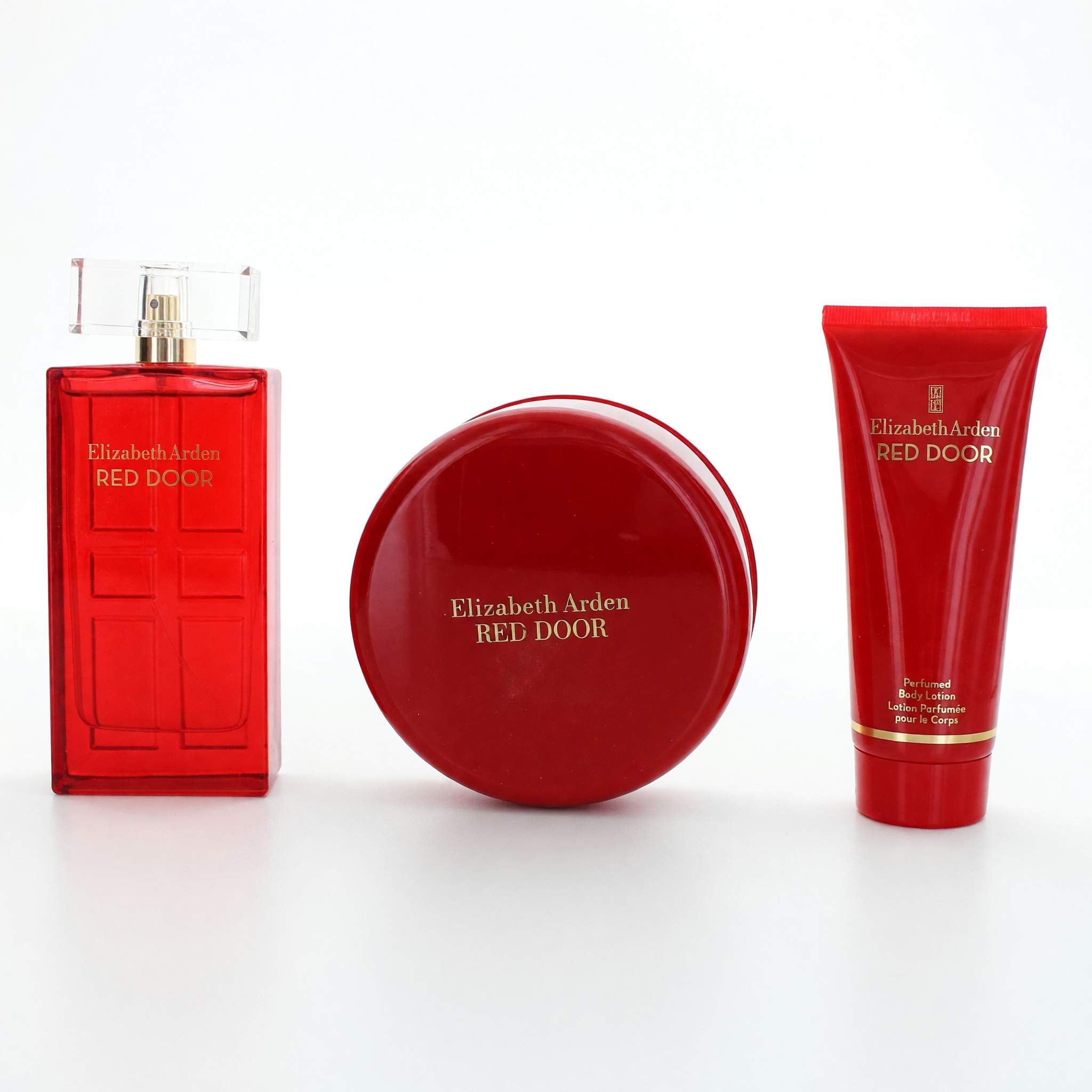 Red Door by Elizabeth Arden, 3 Piece Gift Set for Women with Powder