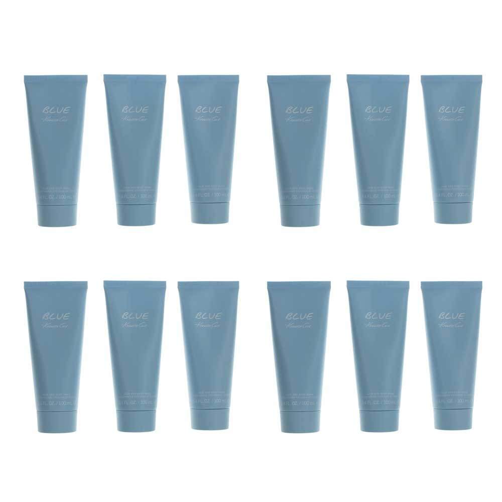 Kenneth Cole Blue by Kenneth Cole, 3.4oz Hair and Body Wash men, 12 pack