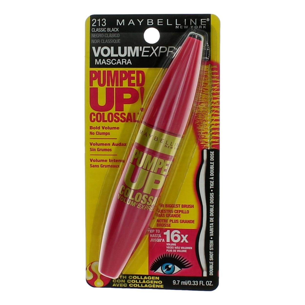 Maybelline Pumped Up Colossal Volum' Express by Maybelline. .33 oz Mascara