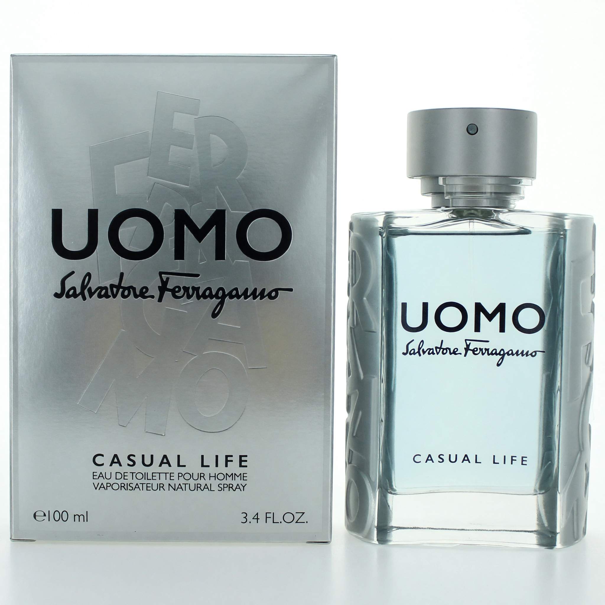 Uomo Casual Life by Salvatore Ferragamo, 3.4 oz EDT Spray for Men