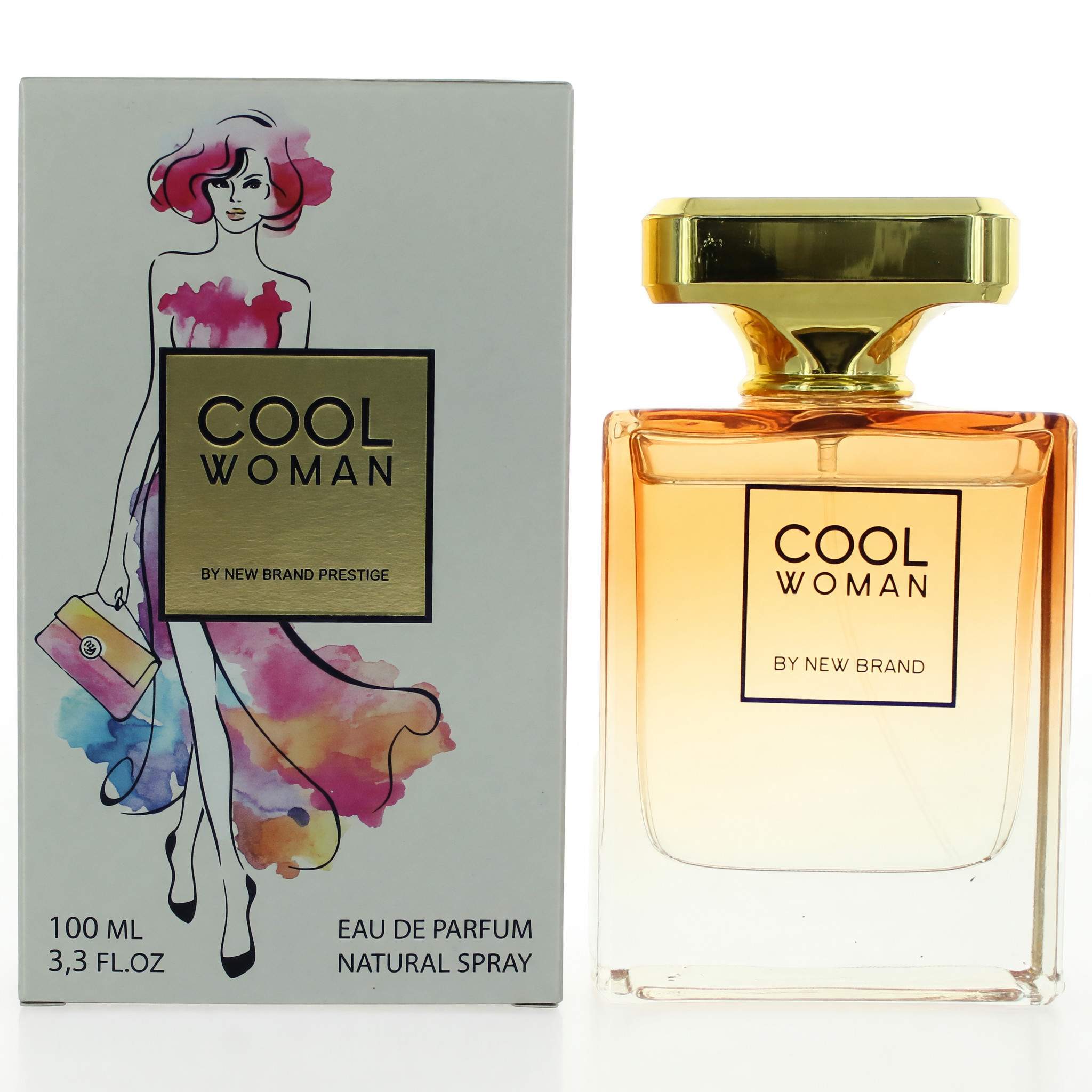 Cool Woman by New Brand, 3.3 oz EDP Spray for Women