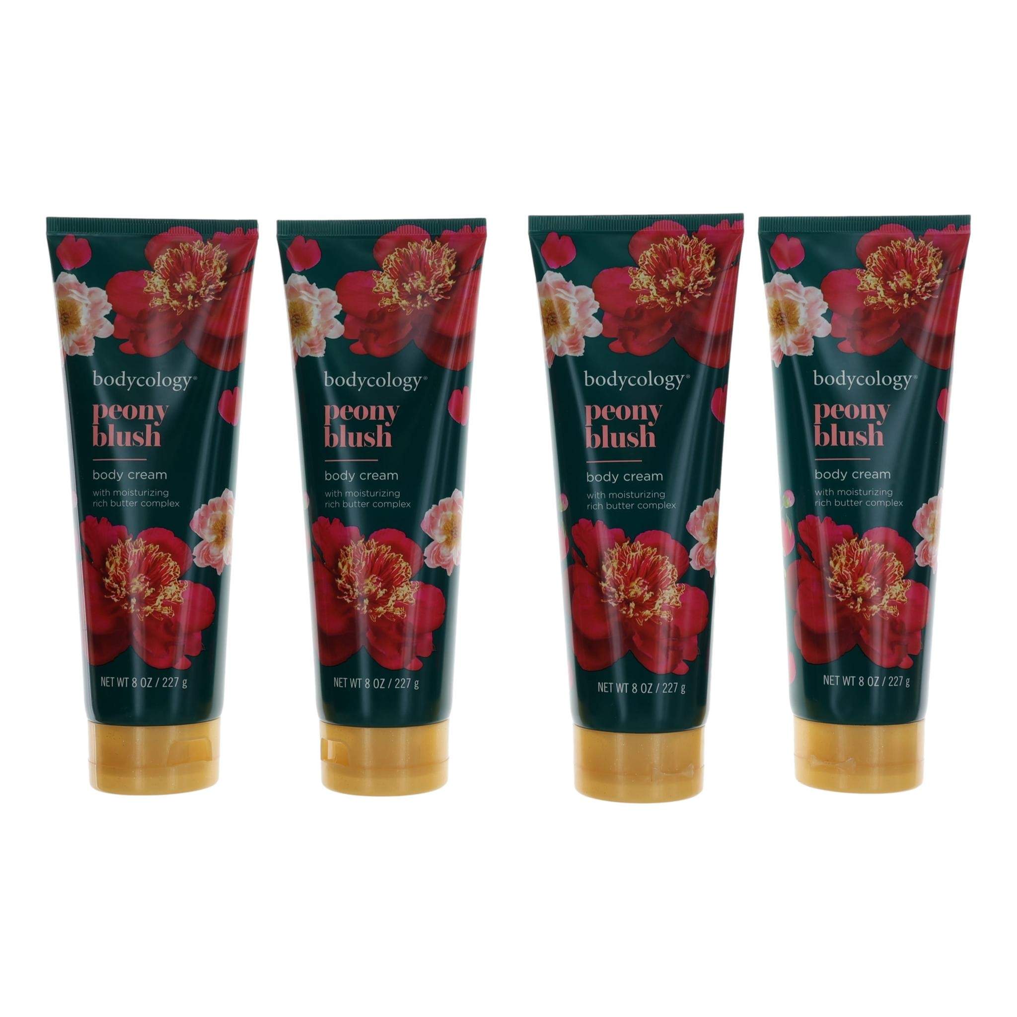 Peony Blush by Bodycology, 4 Pack 8oz Moisturizing Body Cream women