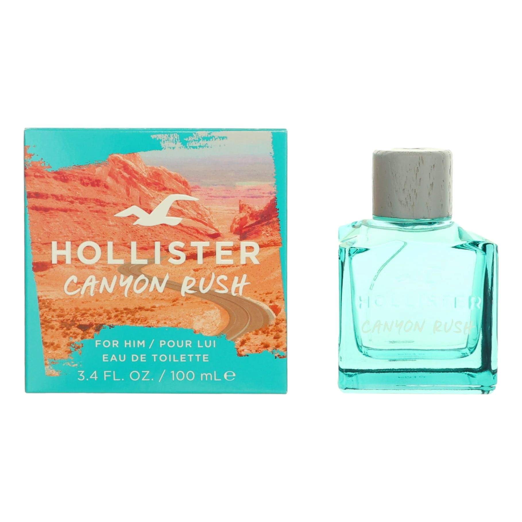 Canyon Rush by Hollister, 3.4 oz EDT Spray for Men