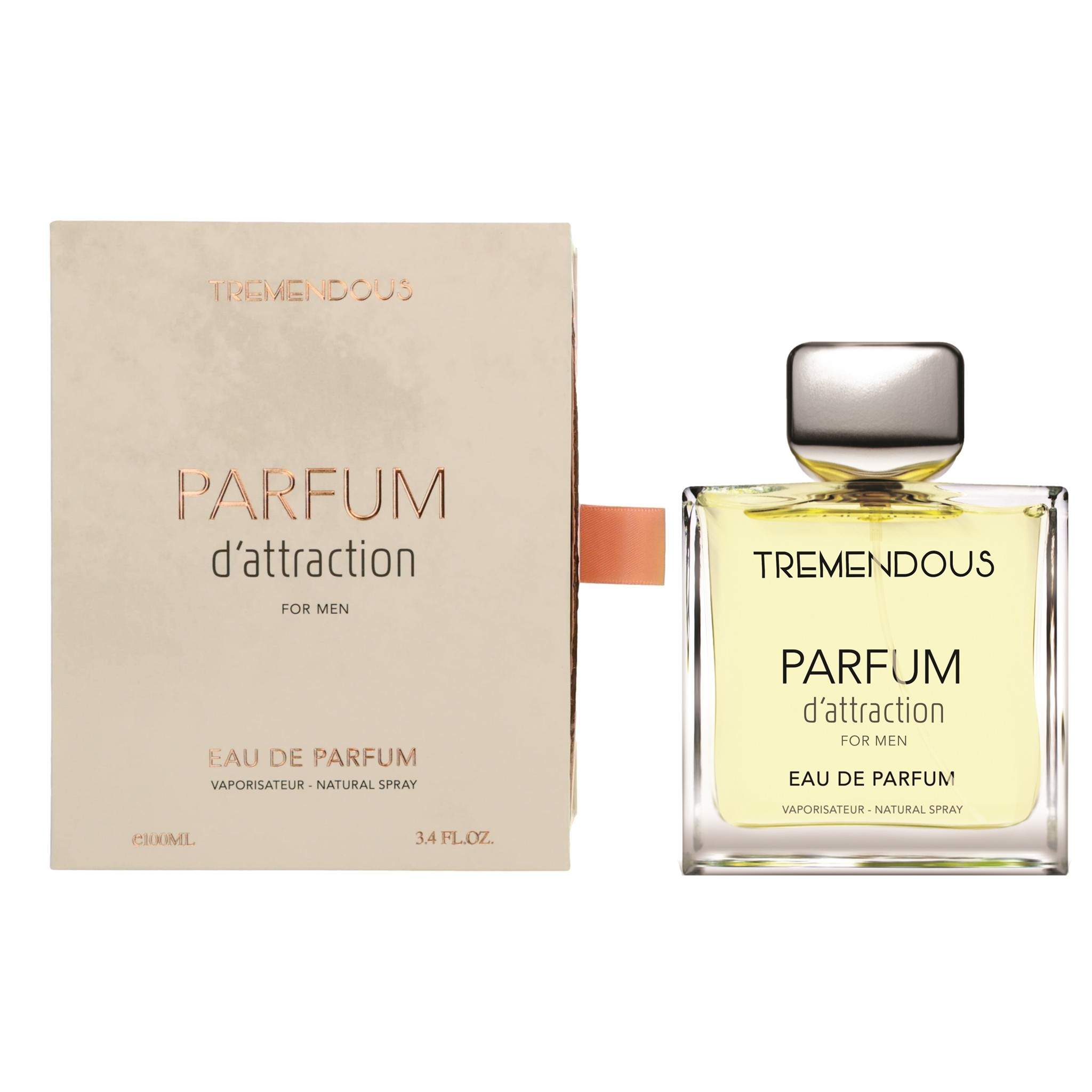 Parfum D'Attraction by Tremendous Parfums, 3.4 oz EDP Spray for Men