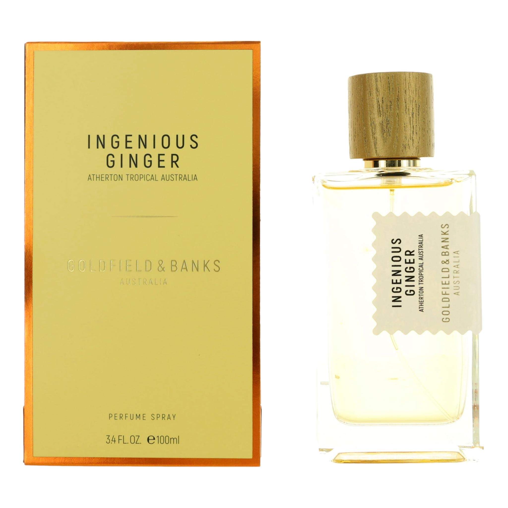 Ingenious Ginger by Goldfield & Banks, 3.4 oz Perfume Spray for Unisex