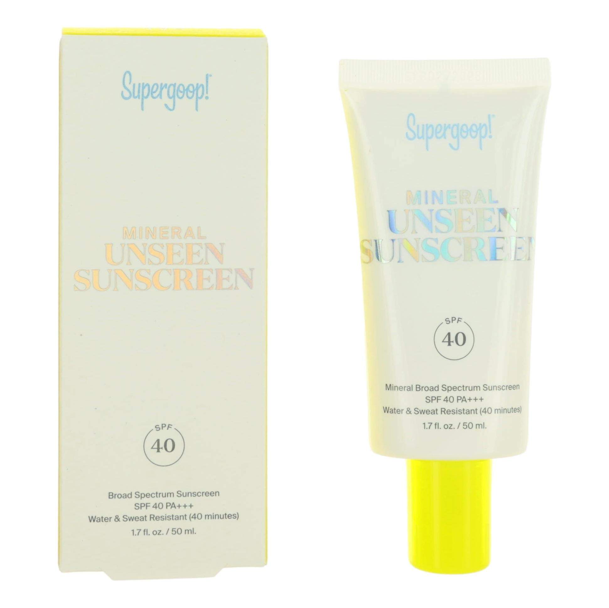 Supergoop Mineral Unseen Sunscreen by Supergoop, 1.7oz Sunscreen SPF40