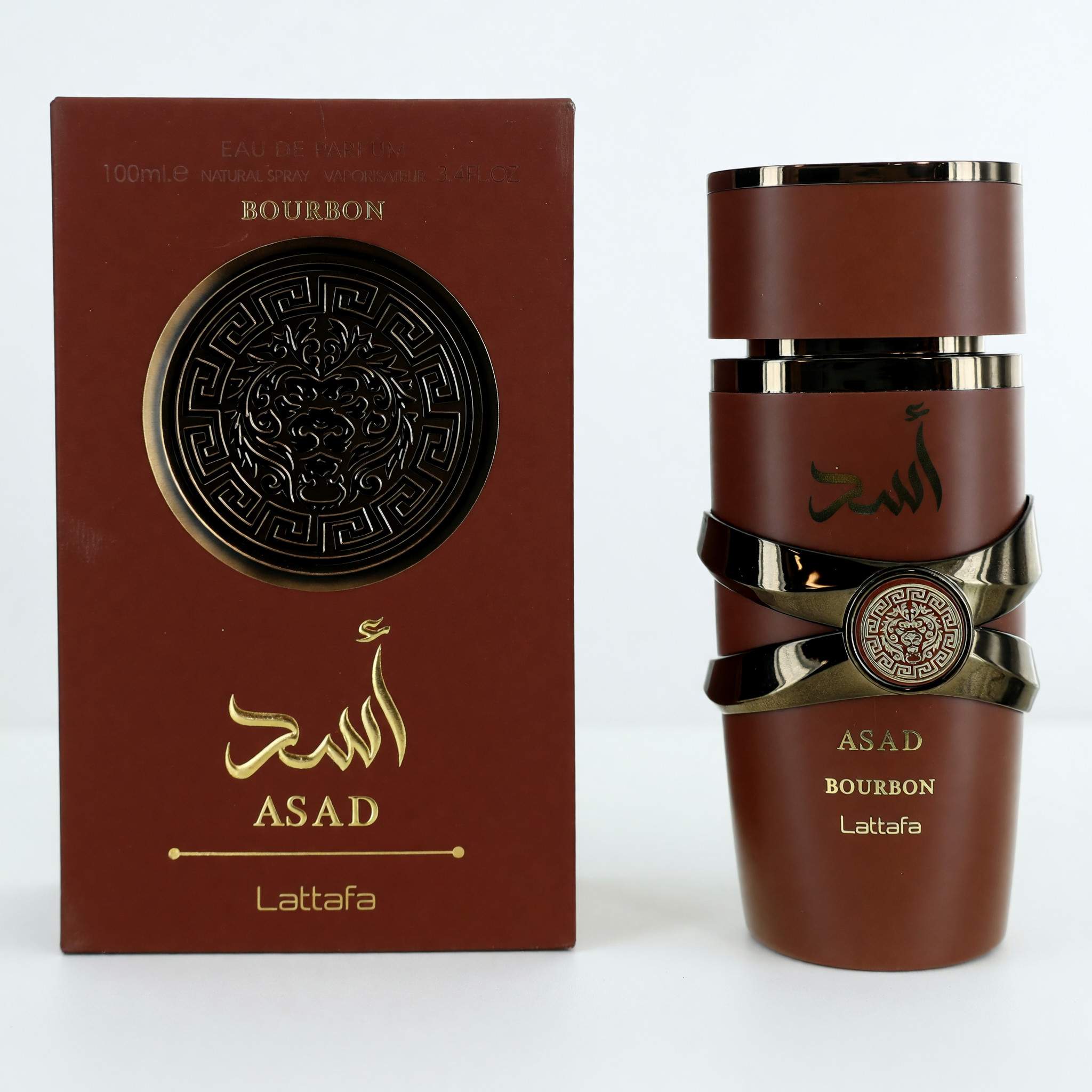 Asad Bourbon by Lattafa, 3.4 oz EDP Spray for Men