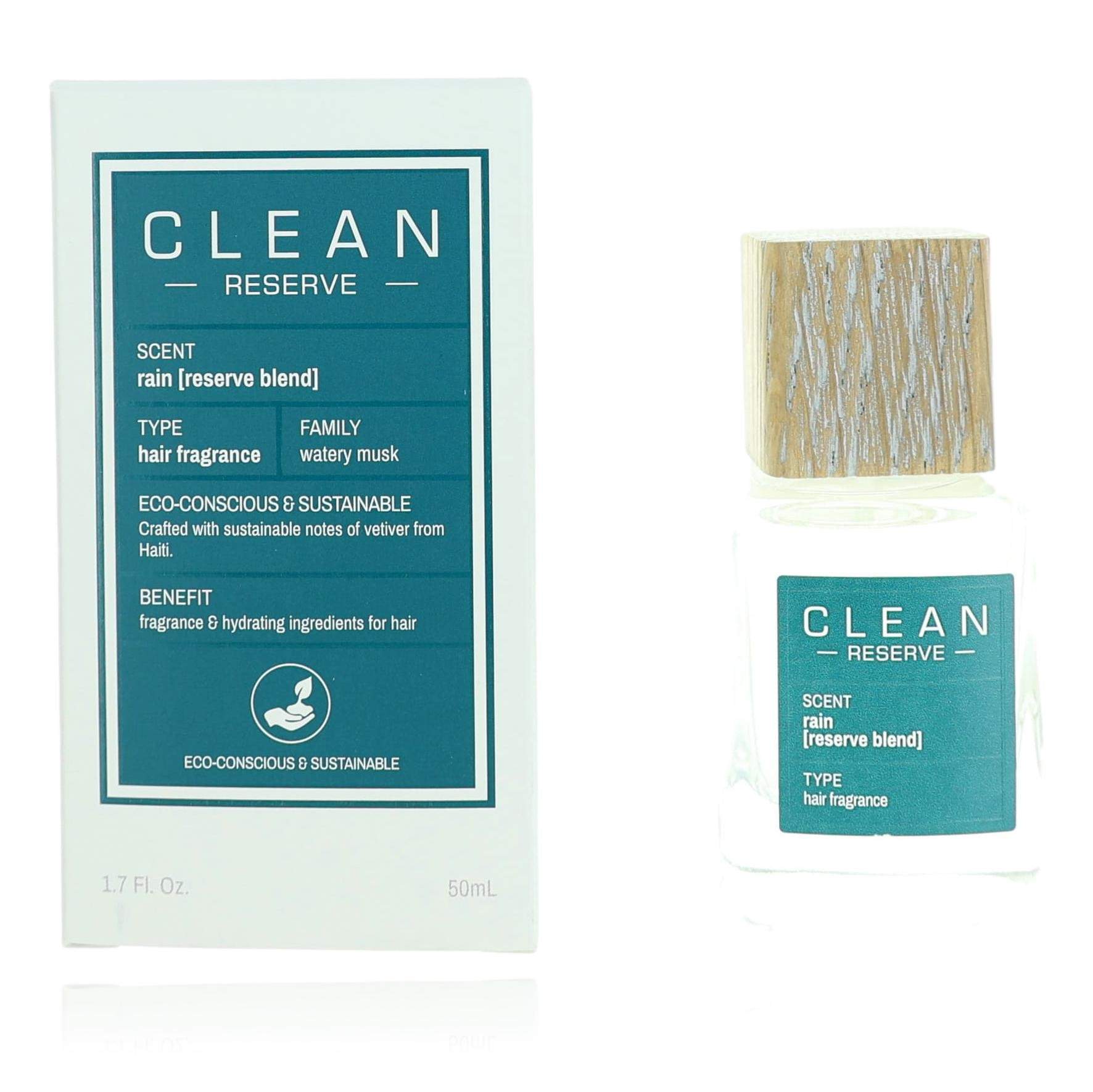Clean Rain Reserve Blend by D'lish, 1.7 oz Hair Fragrance For Women