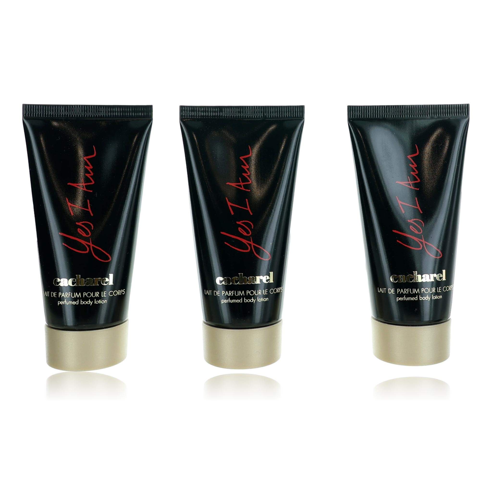 Yes I Am by Cacharel, 1.7oz Body Lotion women - Pack of 3 ( total 5.1oz )