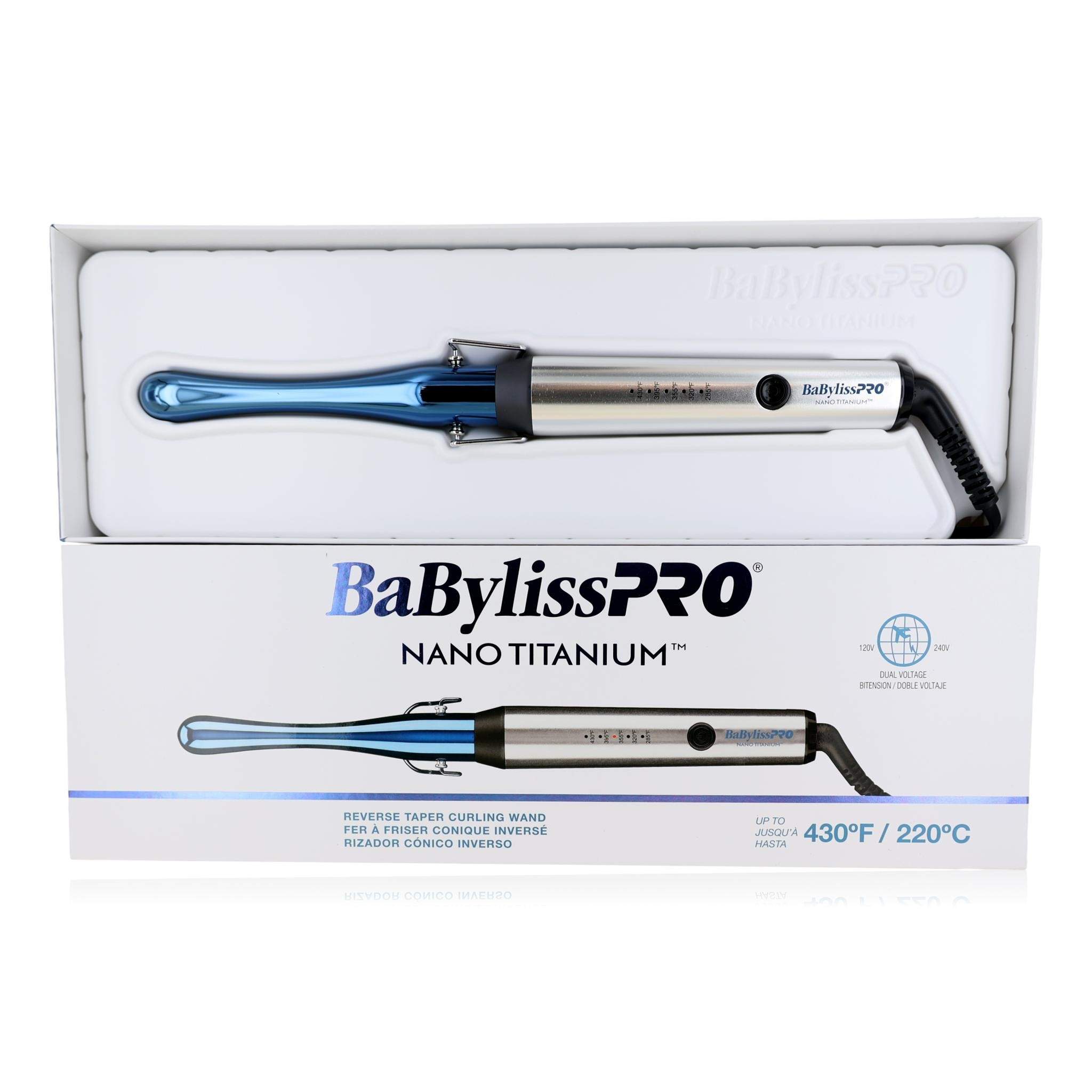 Nano Titanium Reverse Taper Curling Wand by BaBylissPRO