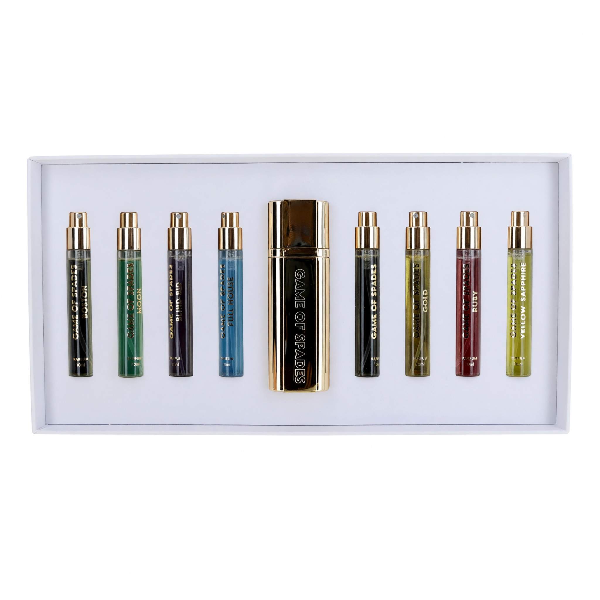 Game of Spades by Jo Milano, 9 Piece Coffret Set for Unisex - White