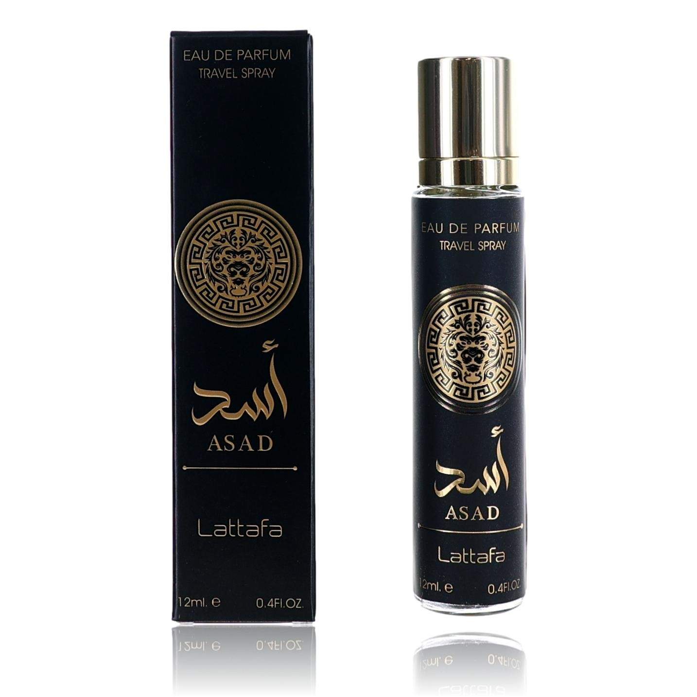 Asad by Lattafa, 0.4 oz EDP Travel Spray for Men