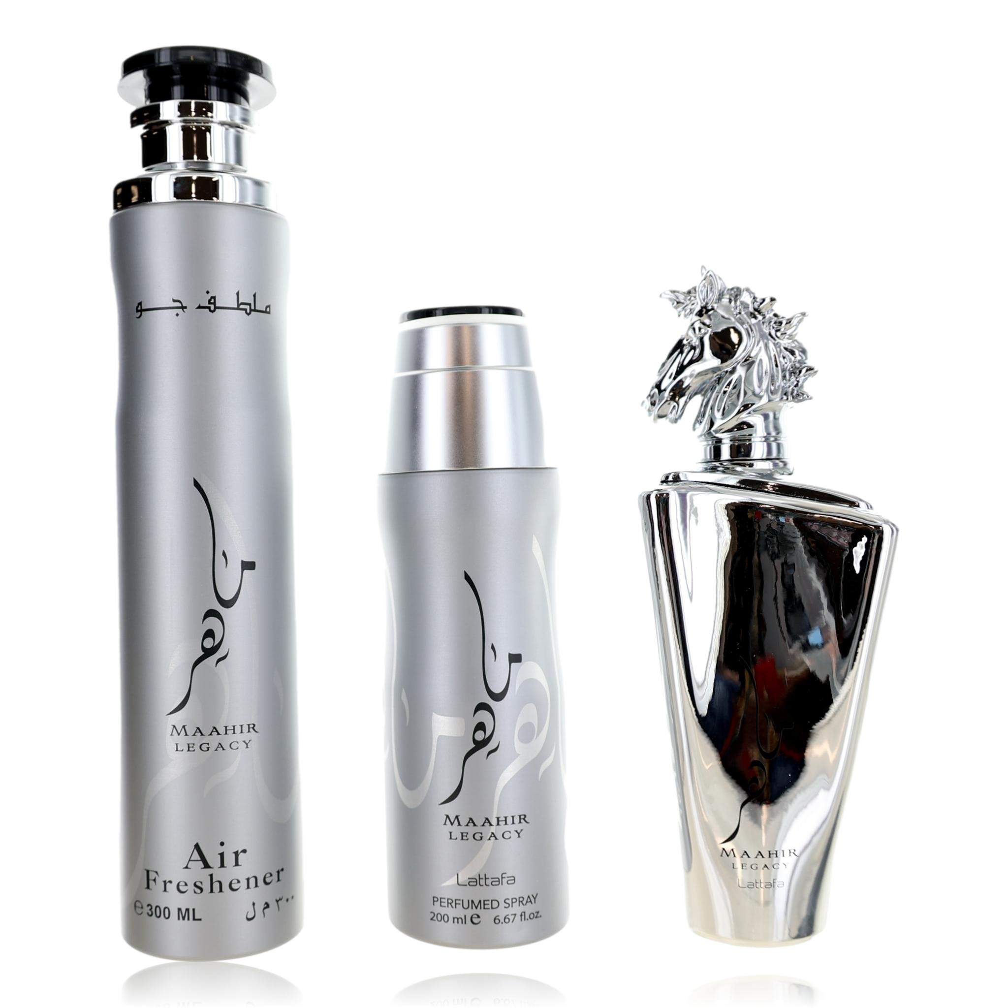 Maahir Legacy by Lattafa, 3 Piece Gift Set for Unisex