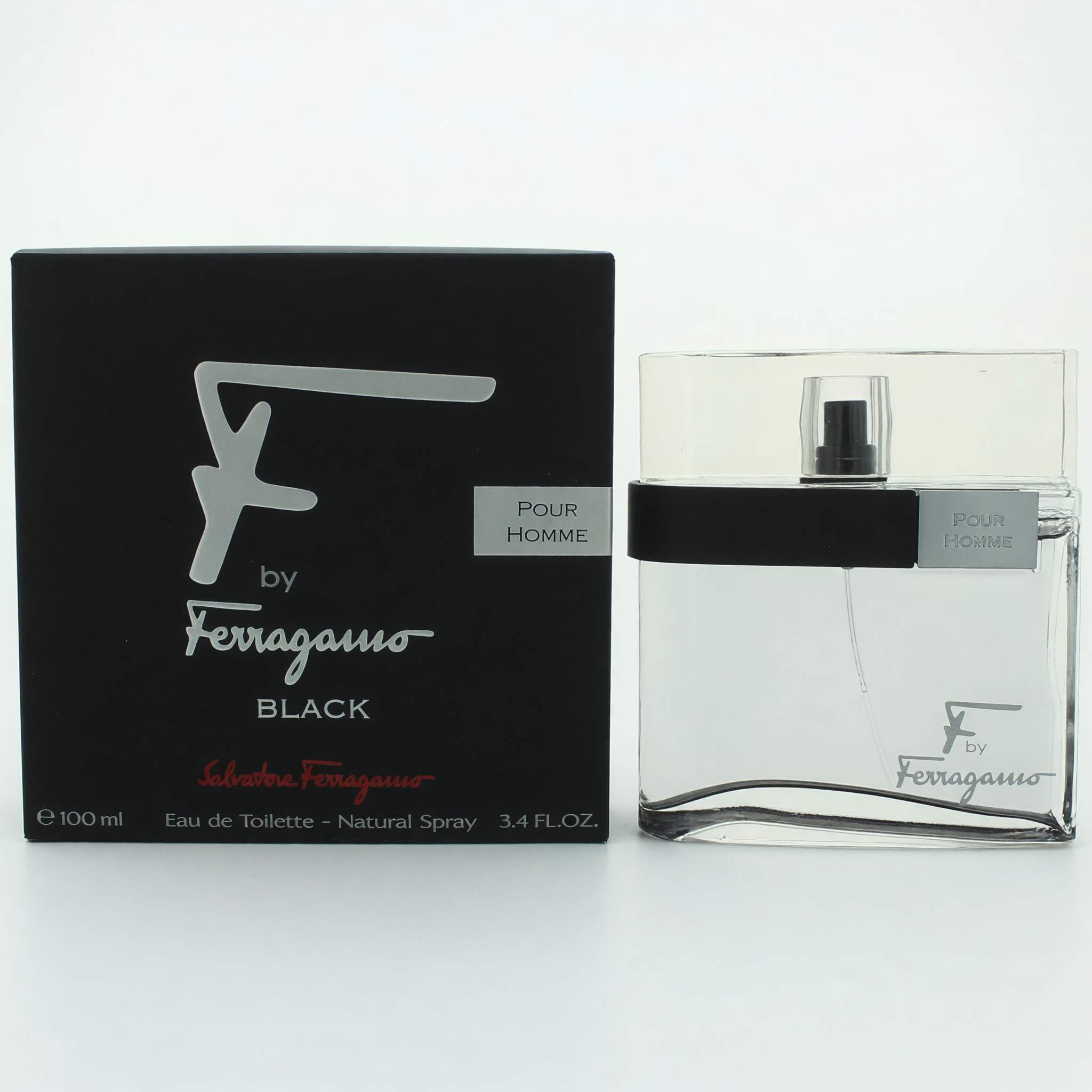 F Black by Salvatore Ferragamo, 3.4 oz EDT Spray for Men