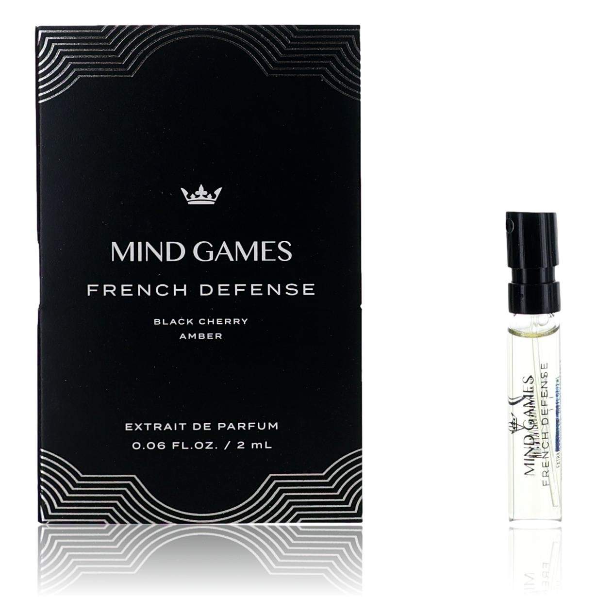 French Defense by Mind Games, 0.06oz Extrait de Parfum for Unisex Sample