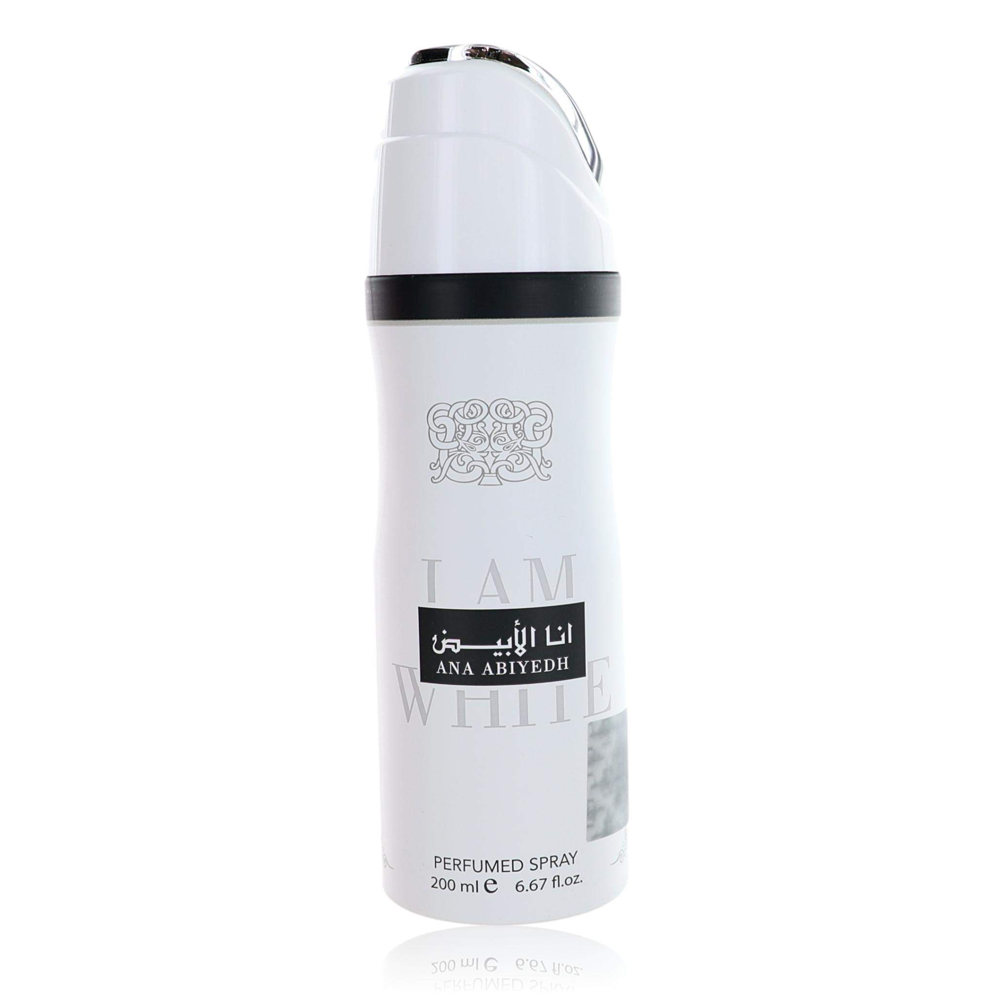 Ana Abiyedh I Am White by Lattafa, 6.7oz Perfumed Deodorant Spray for Unisex