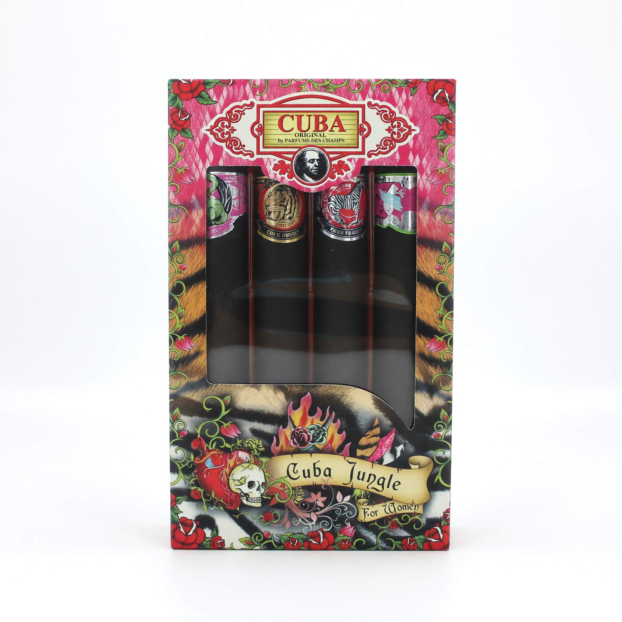 Cuba Original by Cuba, 4 Piece Gift Set for Women (Jungle)