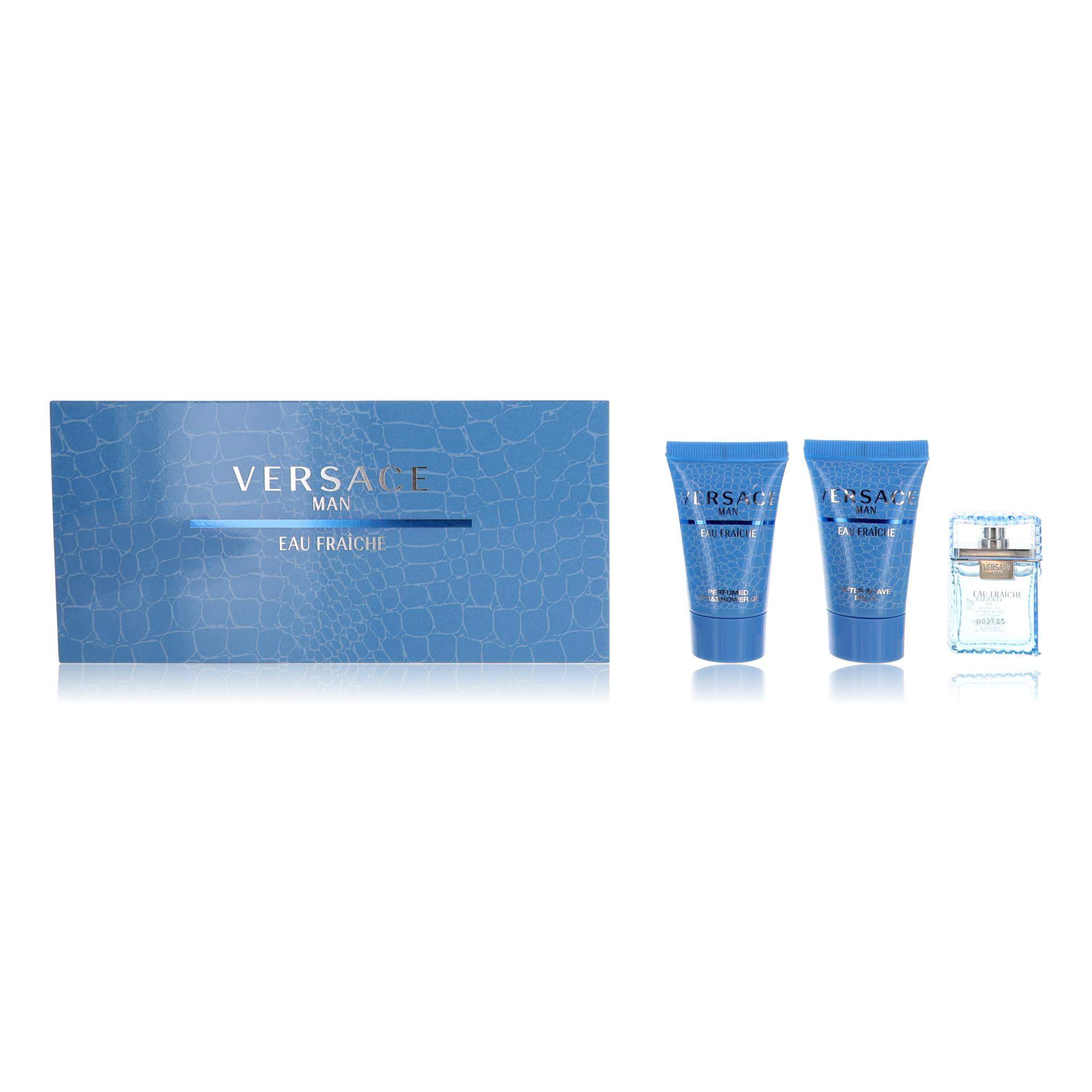 Versace Man Eau Fraiche by Versace, 3 Piece Mini Set for Men