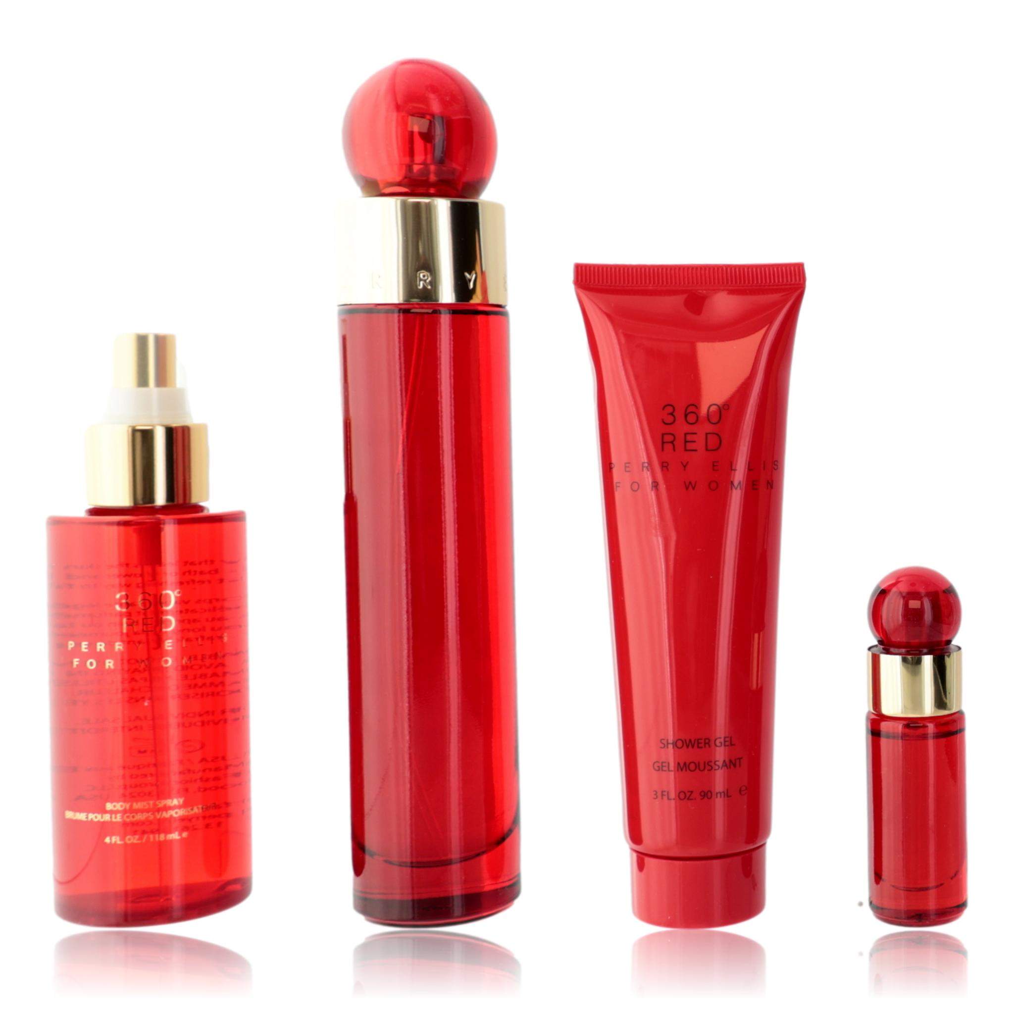 Perry Ellis 360 Red by Perry Ellis, 4 Piece Gift Set for Women