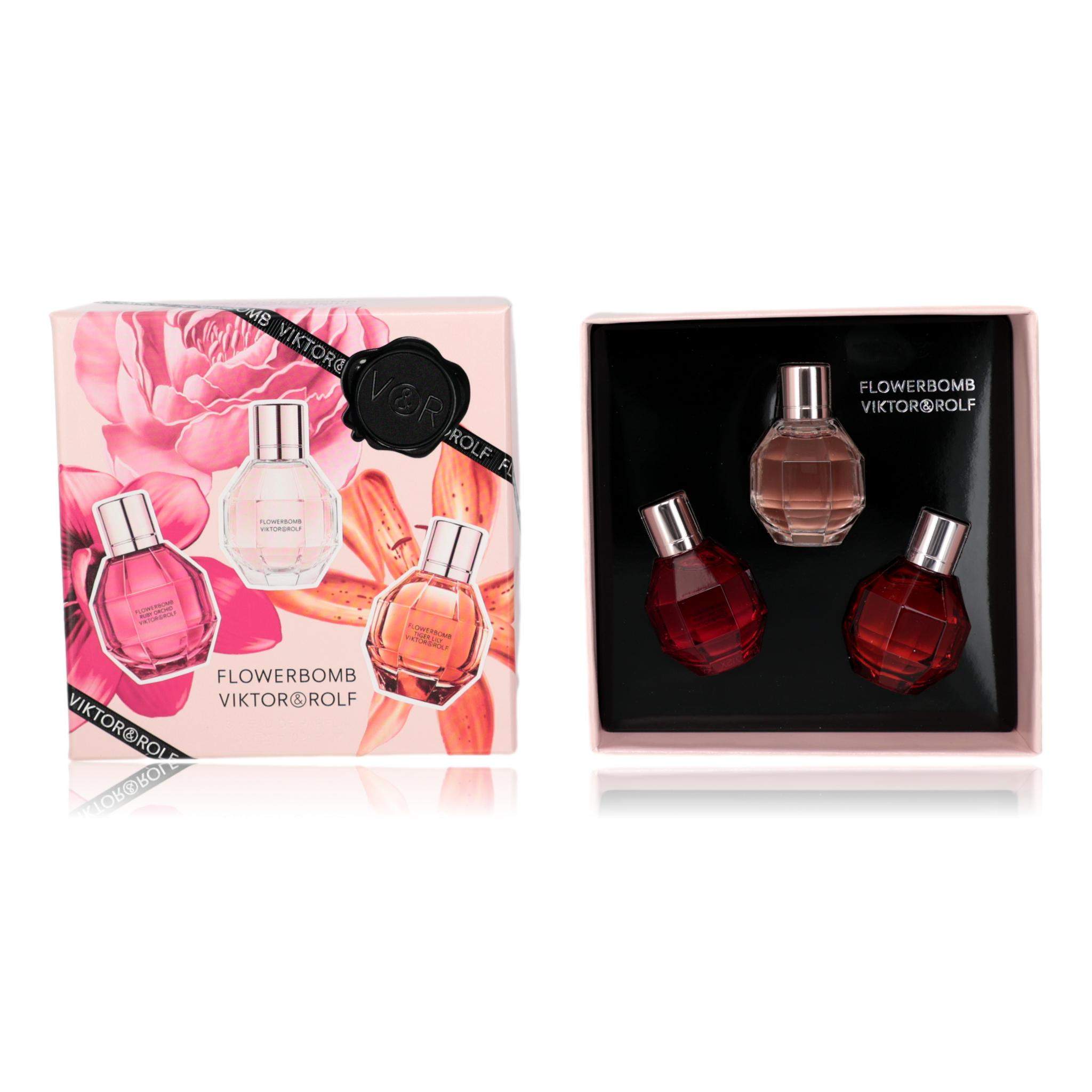 Flowerbomb by Viktor & Rolf, 3 Piece Variety Mini Set for Women
