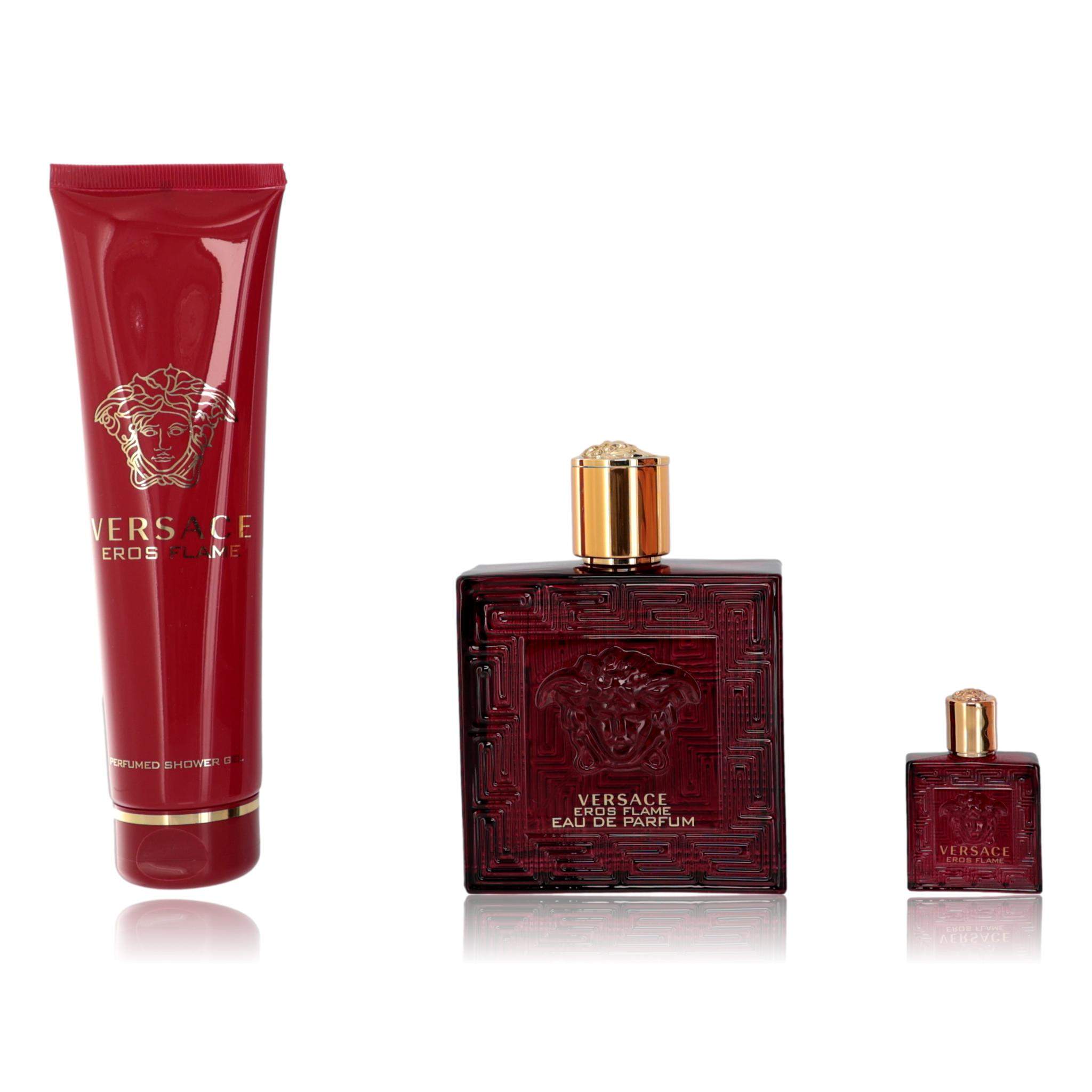 Eros Flame by Versace, 3 Piece Set for Men